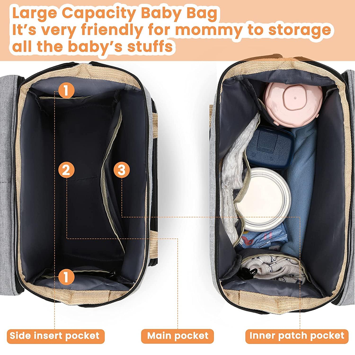 Sac à langer portatif | Berceau de voyage BabyNappy™ - Chic Pratique